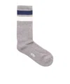 Autry Stripe-detail Socks In Mel/blue
