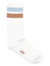 Autry Stripe-detail Socks In White