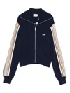 Autry High Neck Zip-up Sweatshirt In Blue