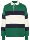 AUTRY STRIPE-PATTERN POLO SHIRT