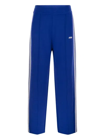 Autry Stripe-side Pants In Blue