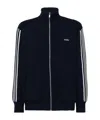 Shop Autry Striped Casual Jacket In Black