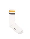 Autry Stripe-detail Socks In Beige