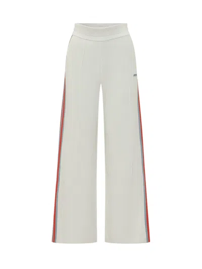 Autry Stylish Logo Trousers In White