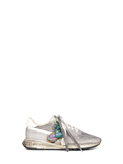 Autry Suede And Nylon Reelwind Super Vintage Sneakers In Multi