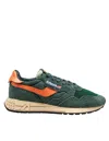 Autry Reelwind Low Green Sneakers With Logo In Green
