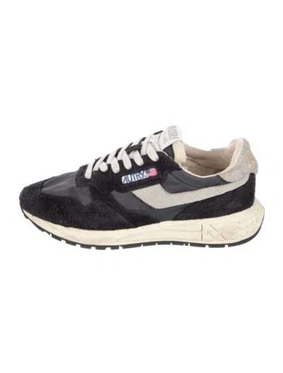 Pre-owned Autry Suede Athletic Sneakers In Black