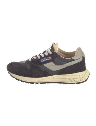 Pre-owned Autry Suede Athletic Sneakers In Black