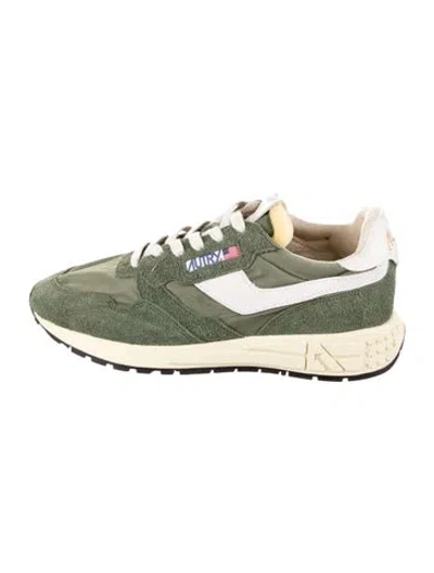 Pre-owned Autry Suede Athletic Sneakers In Green