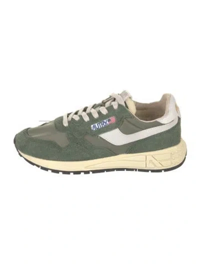 Pre-owned Autry Suede Athletic Sneakers In Green