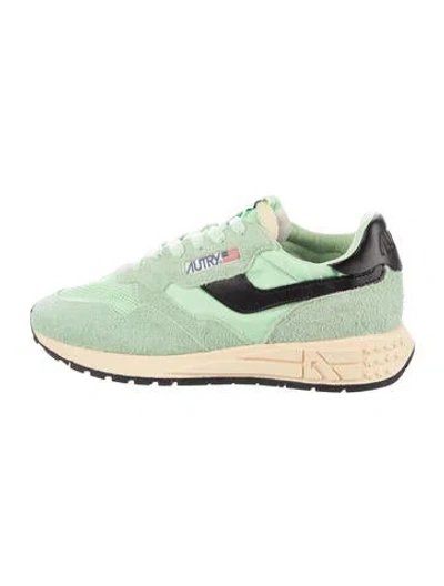 Pre-owned Autry Suede Athletic Sneakers In Green