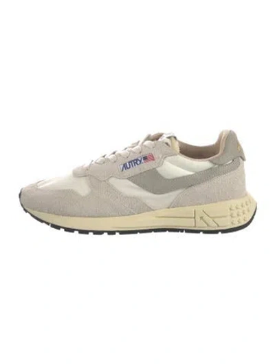 Pre-owned Autry Suede Athletic Sneakers In Neutrals