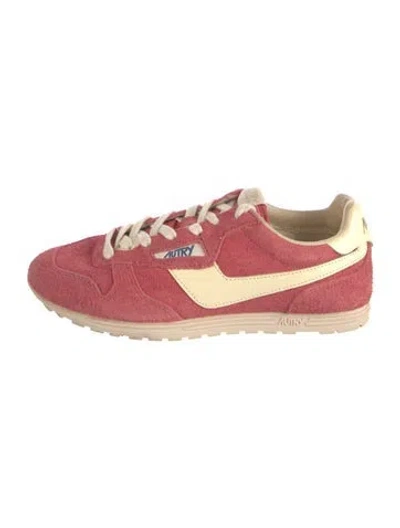 Pre-owned Autry Suede Athletic Sneakers In Red