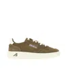 Autry Low-top Suede Sneakers With Rubber Sole And Lace-up Closure