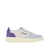 Autry Medalist Low Tricolor Suede Sneakers Patridge And Mauve Color In Multi
