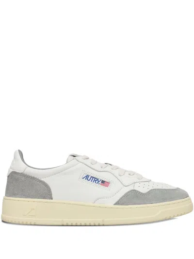 Autry Suede Leather Sneakers In White