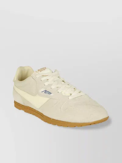 Autry Suede Low-top Sneakers Rubber Sole In White