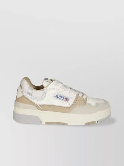 Autry Suede Nabuk Low-top Sneakers With Contrast Paneling
