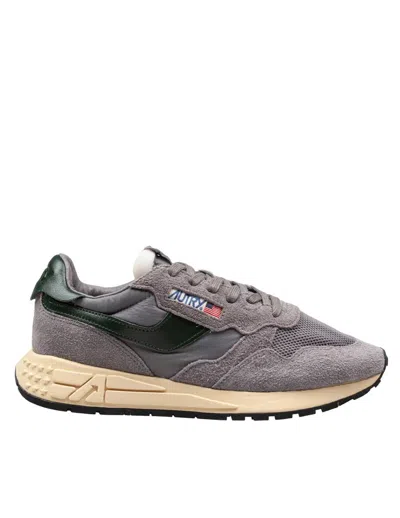 AUTRY AUTRY SUEDE, NYLON, LEATHER AND MESH SNEAKERS