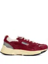 Autry Suede-panel Mesh-upper Sneakers In Red