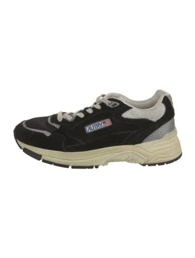 Pre-owned Autry Suede Printed Sneakers In Multi