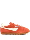 Autry Suede Sneakers In Red In Orange