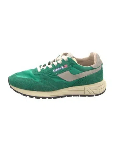 Pre-owned Autry Suede Sneakers In Green