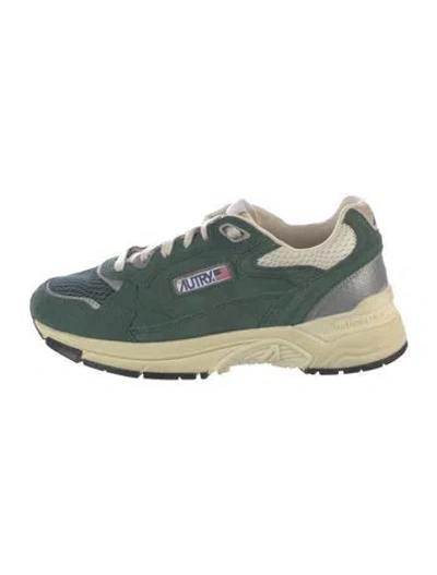 Pre-owned Autry Suede Sneakers In Green