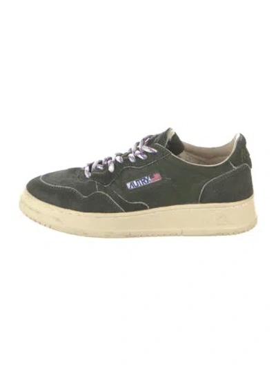 Pre-owned Autry Suede Sneakers In Green