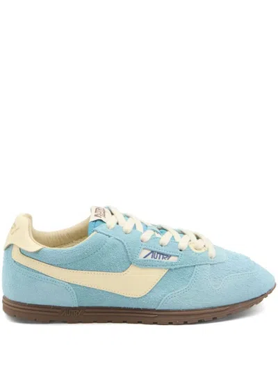 AUTRY SUEDE SNEAKERS IN SKY BLUE