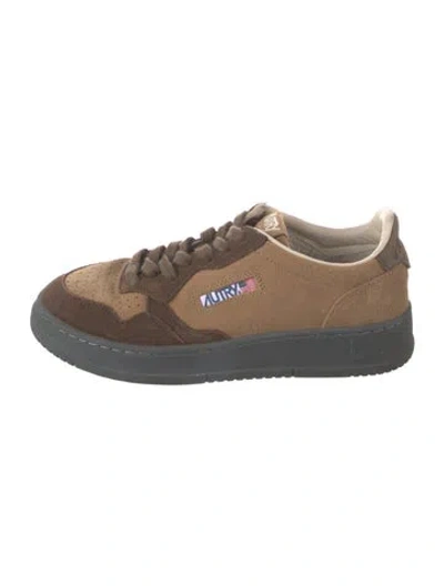 Pre-owned Autry Suede Sneakers In Multicolor