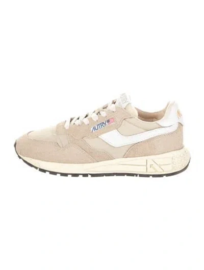 Pre-owned Autry Suede Sneakers In Neutral