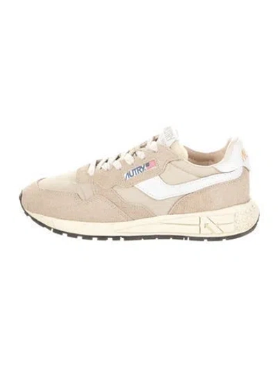 Pre-owned Autry Suede Sneakers In Neutrals