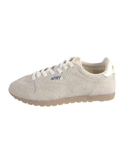 Pre-owned Autry Suede Sneakers In Neutrals
