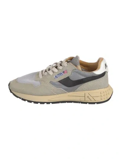 Pre-owned Autry Suede Sneakers In Neutrals