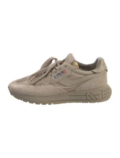 Pre-owned Autry Suede Sneakers In Neutrals
