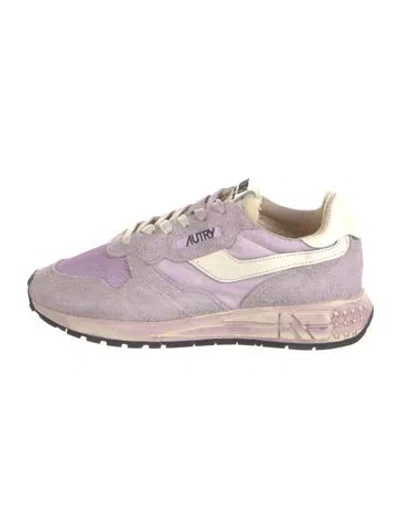 Pre-owned Autry Suede Sneakers In Purple