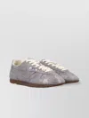 Autry Suede Sneakers With Metallic Finish And Flat Sole