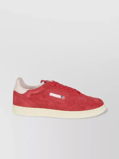 Autry Suede Texture Low Top Sneakers
