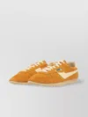 Autry 'windspin Low' Yellow Sneaker With Logo On The Side And On The Heel