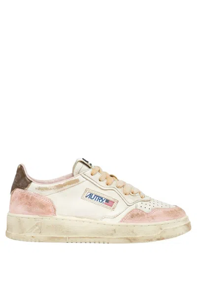 Autry Sup Vint Low Leat Suede In Multi
