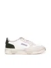 Autry Sup Vint Low Sneakers In Bianco