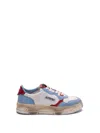 Autry Sup Vint Leather Sneakers In Metallic