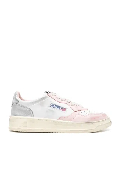 Autry Sup Vint Low-top Sneakers With Smooth In White