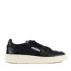 Autry Super Soft Black Nappa Medalist Low Sneakers In Black