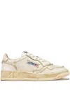 Autry Super Vintage Leather Sneakers In Neutral