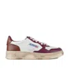 AUTRY AUTRY VINTAGE EFFECT LEATHER SNEAKERS