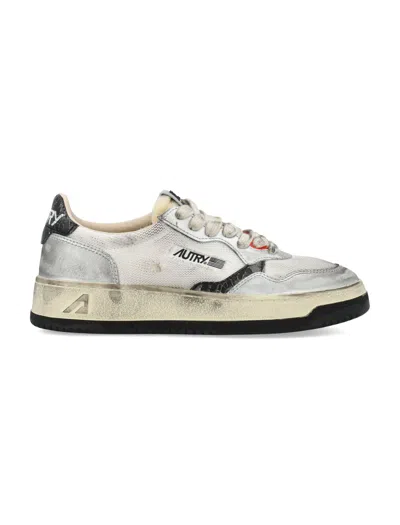 Autry Super Vintage Low-top Sneakers In Gray