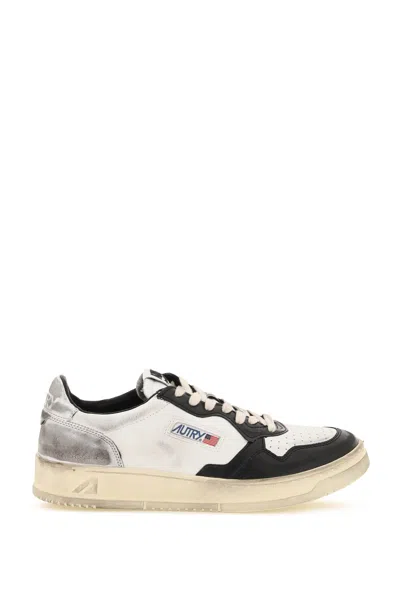Autry Super Vintage Low Sneakers In Black