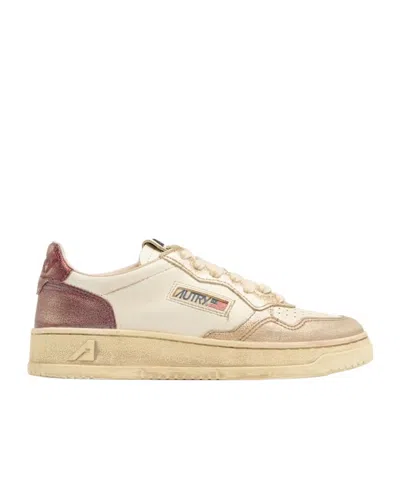 Autry Super Vintage Low Sneakers In Brown
